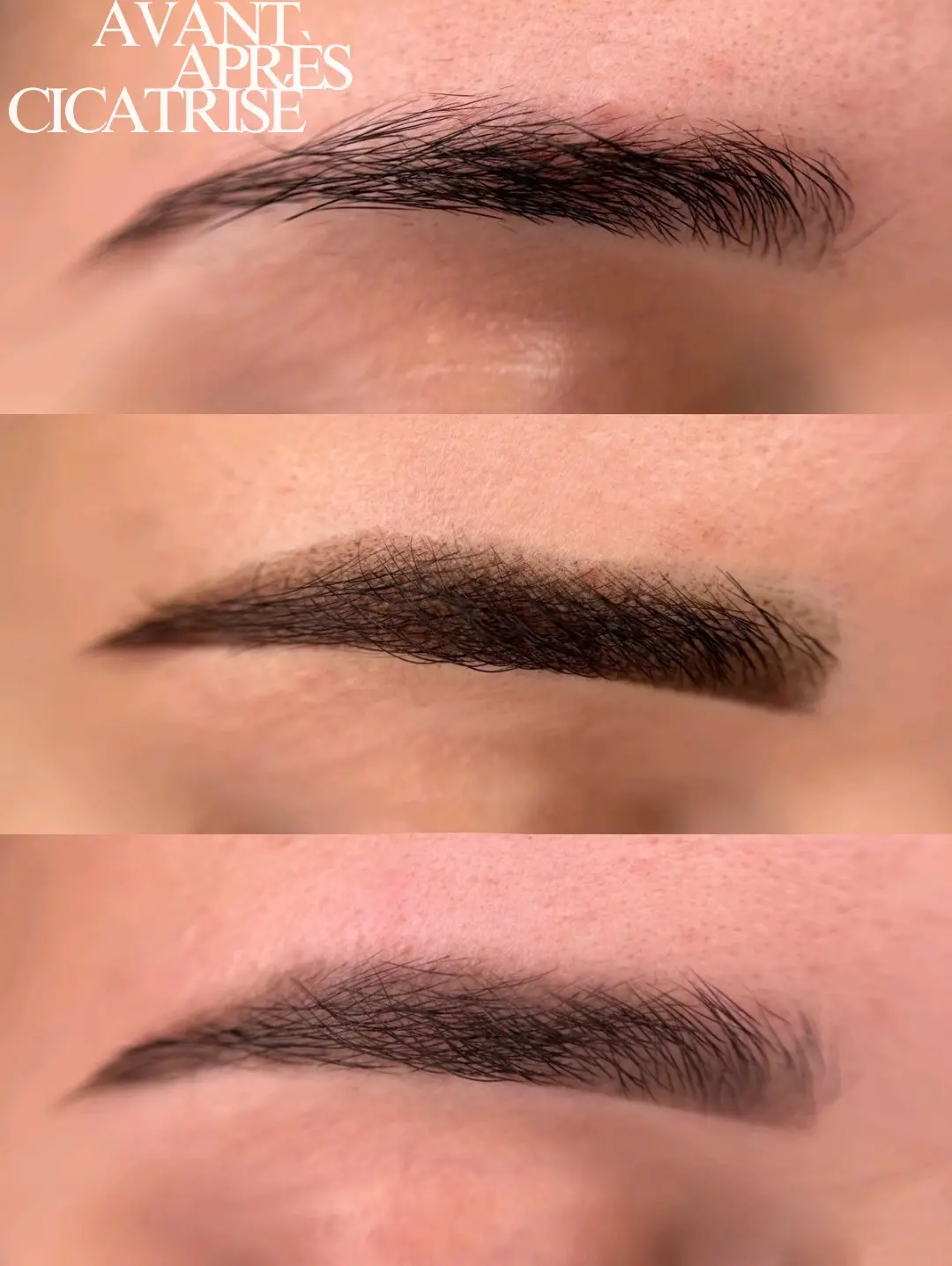 Sourcils — résultat final
