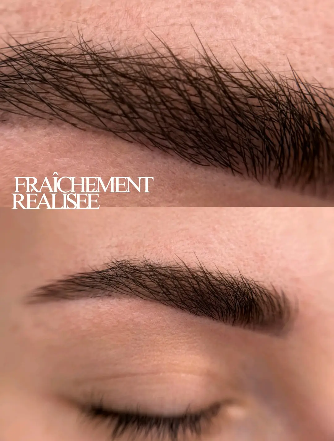 Sourcils — effet poudré